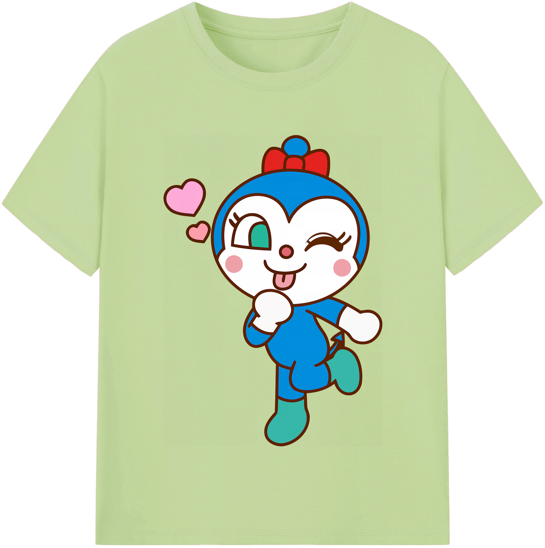 （画像用） アンパンマン Anpanman 綿100％半袖Tシャツ（フロントプリント）